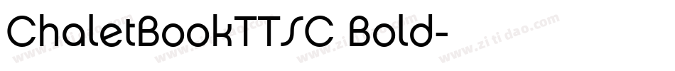 ChaletBookTTSC Bold字体转换